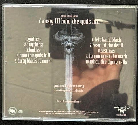 Danzig – Danzig III: How The Gods Kill (CD, 1992, Def American Recordings 9 45134-2) - Maple City Music