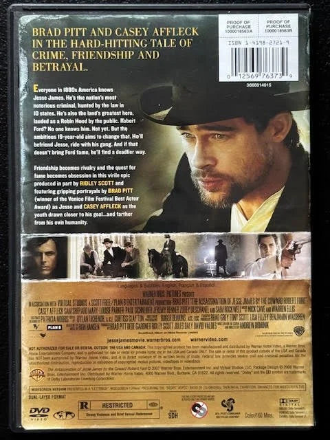 The Assassination of Jesse James by the Coward Robert Ford (Used)