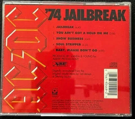 AC/DC – '74 Jailbreak (CD, EP, Compilation, Reissue, Remastered, 1994, ATCO Records 92449-2) - Maple City Music