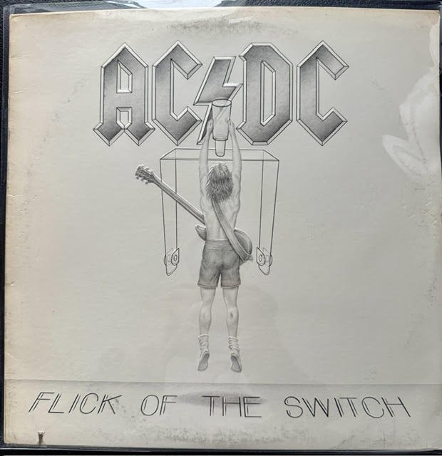 AC/DC – Flick of the Switch (LP, Album, 1983, Atlantic 7 80100-1)
