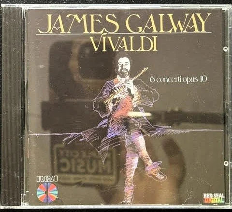 Antonio Vivaldi – 6 Concerti For Flute, String Orchestra And Continuo, Op. 10 (CD, 1989, RCA Red Seal RCD1-5316)