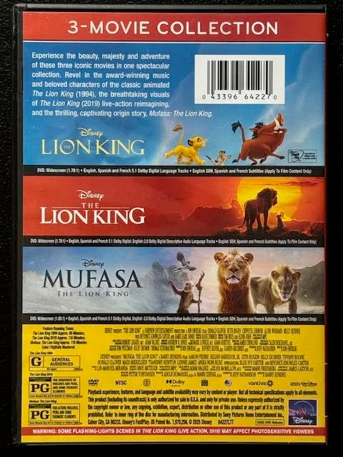 The Lion King — 3-Movie Collection (Used)