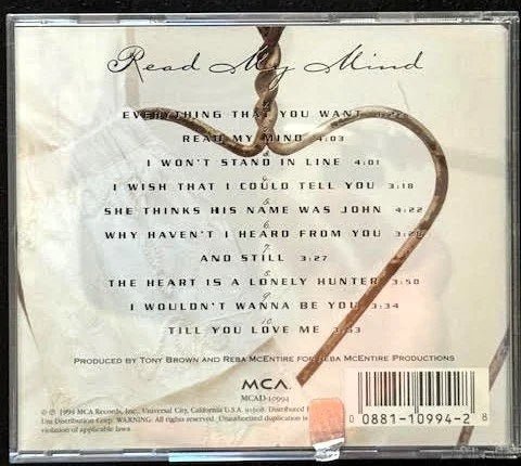 Reba McEntire – Read My Mind (Used) - Maple City Music