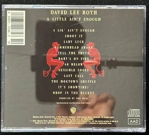 David Lee Roth – A Little Ain't Enough (CD, Album, Club Edition, 1991, Warner Bros. Records W2 26477) - Maple City Music