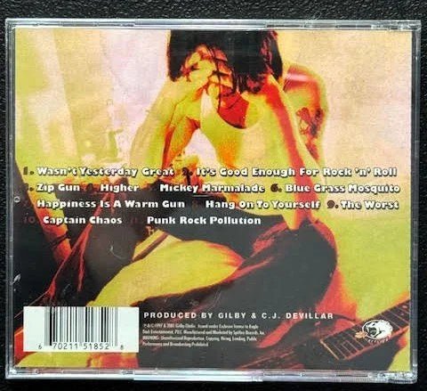 Gilby Clarke – The Hangover (CD, Reissue, 2001, Spitfire Records SPT 15185-2) - Maple City Music