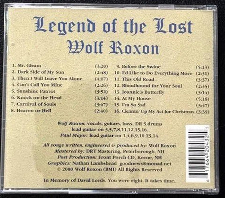 Wolf Roxon — Legend of the Lost (New) - Maple City Music