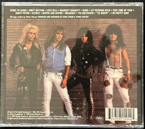 Vinnie Vincent Invasion – All Systems Go (CD, Album, Reissue, Capitol 72435-81494-2-5) - Maple City Music