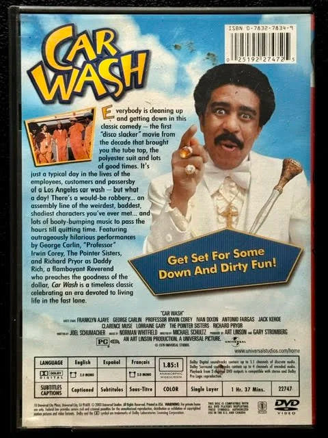 Car Wash (DVD, Widescreen Edition, 1976, Universal Pictures)