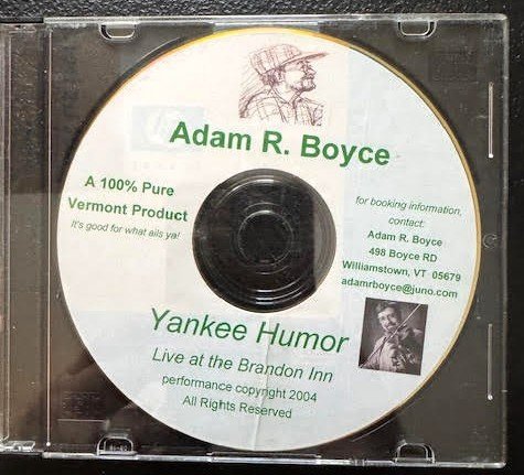 Adam R. Boyce – Yankee Humor (Live at the Brandon Inn) (CD, 2004, Independent) - Maple City Music