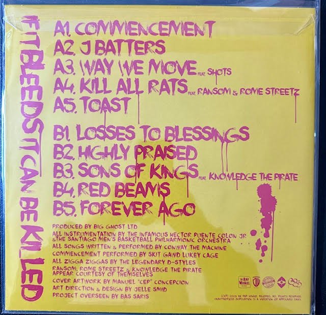 Conway the Machine x Big Ghost Ltd – If It Bleeds It Can Be Killed (LP, 2025, de Rap Winkel Records, Red Vinyl)