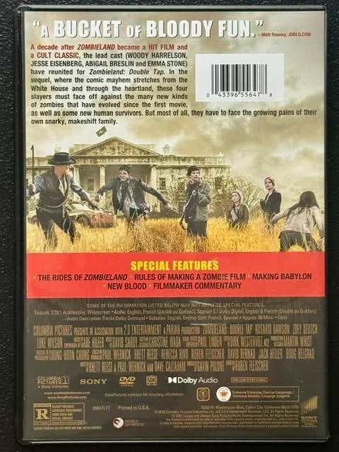 Zombieland: Double Tap (DVD, 2019, Columbia Pictures / Sony Pictures)