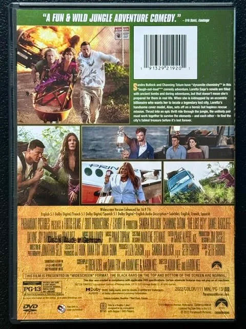 The Lost City (DVD, 2022, Paramount Pictures)