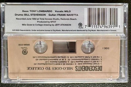 Descendents – Milo Goes To College (Cassette, 2025, Org Music ORGM-2330) - Maple City Music