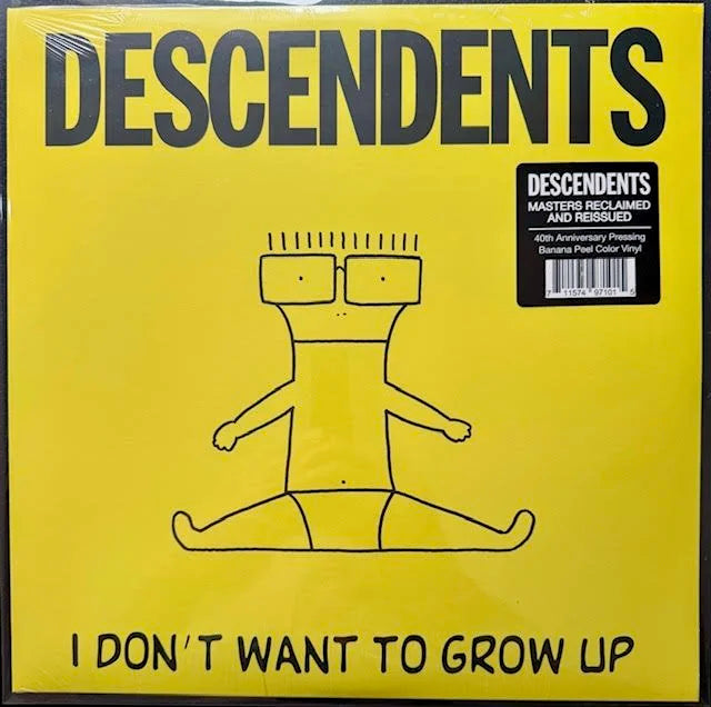 Descendents – I Don't Want To Grow Up (LP, 2025, ORG Music ORGM-2331, Yellow w/ Black Marble “Banana Peel”)