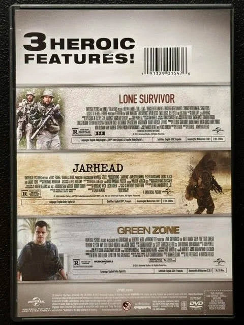 Jarhead / Green Zone / Lone Survivor – Triple Feature (DVD, Universal Pictures)