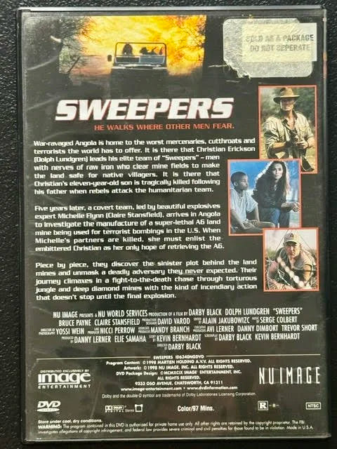 Sweepers (DVD, 1998, Nu Image / Lionsgate)