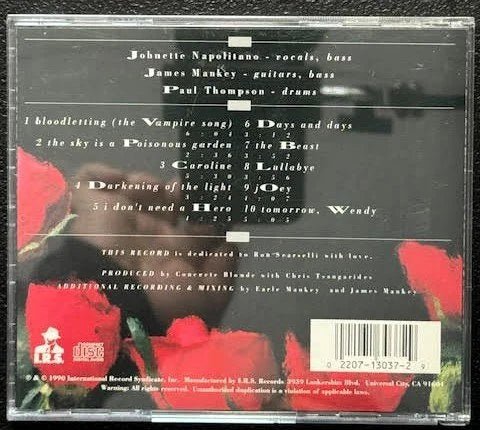 Concrete Blonde – Bloodletting (CD, Album, Capitol JAX, 1990, I.R.S. Records X2-13037) - Maple City Music