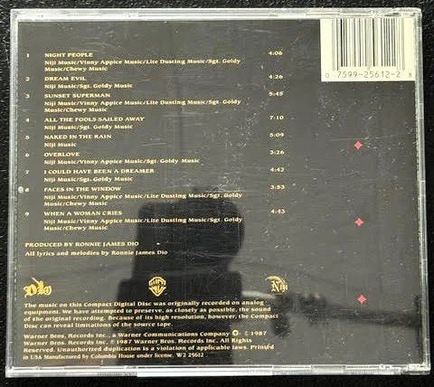 Dio – Dream Evil (CD, Album, Repress, 1987, Warner Bros. Records 9 25612-2) - Maple City Music