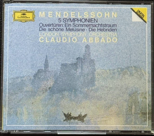 Felix Mendelssohn / London Symphony Orchestra, Claudio Abbado – 5 Symphonien / Ouvertüren (CD, 1985, Deutsche Grammophon 415 353-2)