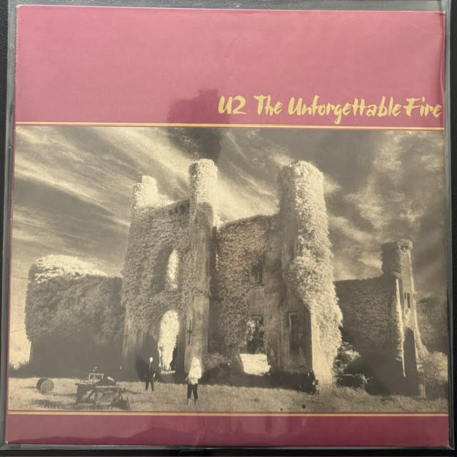 U2 – The Unforgettable Fire (LP, 1984, Island Records 90231-1)
